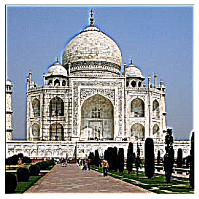 Sharpened Taj Mahal (alpha=5)